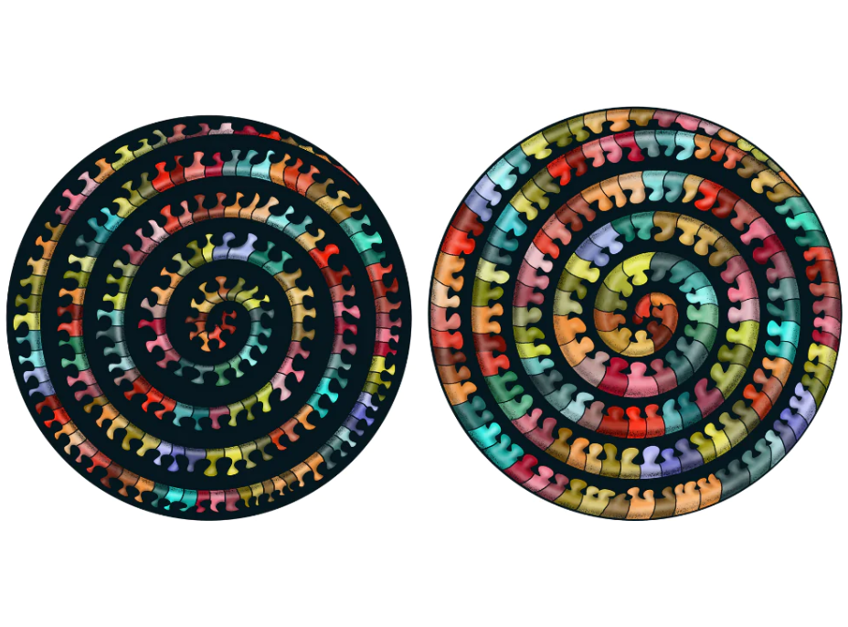 CURIOSI Oboustranné dřevěné puzzle Double: Stonožka 324 dílků