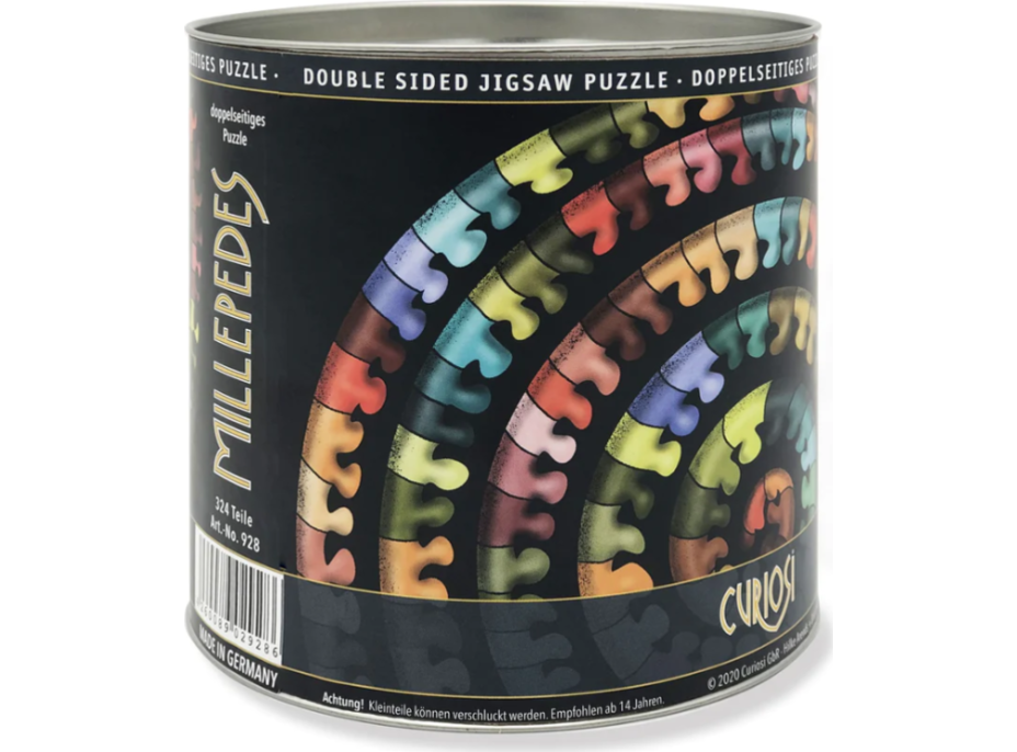 CURIOSI Oboustranné dřevěné puzzle Double: Stonožka 324 dílků