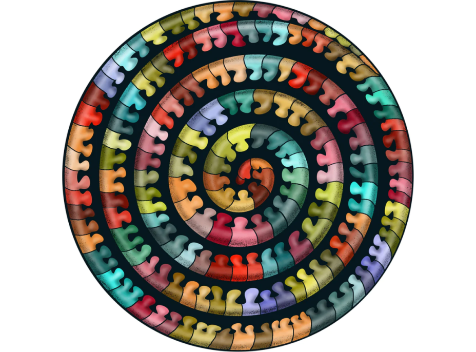 CURIOSI Oboustranné dřevěné puzzle Double: Stonožka 324 dílků