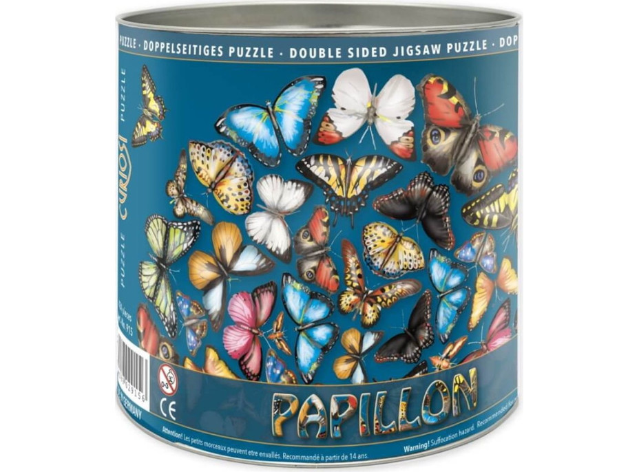 CURIOSI Oboustranné dřevěné puzzle Double: Motýli 424 dílků