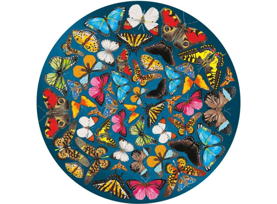 CURIOSI Oboustranné dřevěné puzzle Double: Motýli 424 dílků