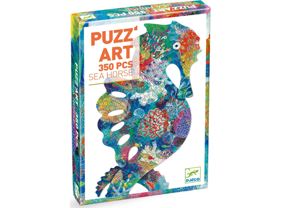 DJECO Obrysové puzzle Mořský koník 350 dílků