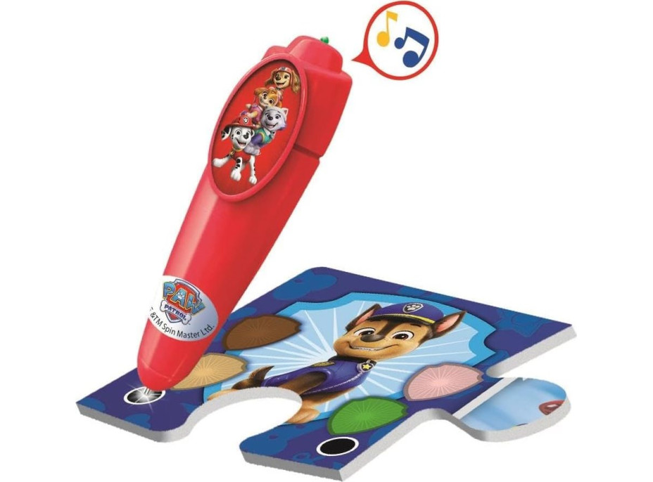 CLEMENTONI Podlahové puzzle s interaktivním perem Tlapková patrola 24 dílků