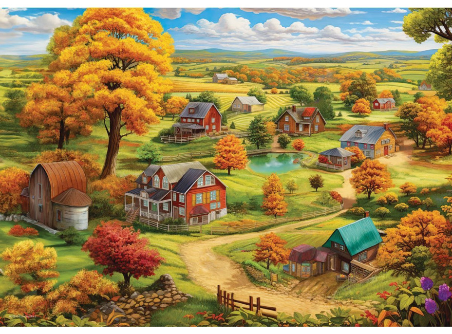 EUROGRAPHICS Puzzle Connecting Pieces: Pokojný život 24 dílků