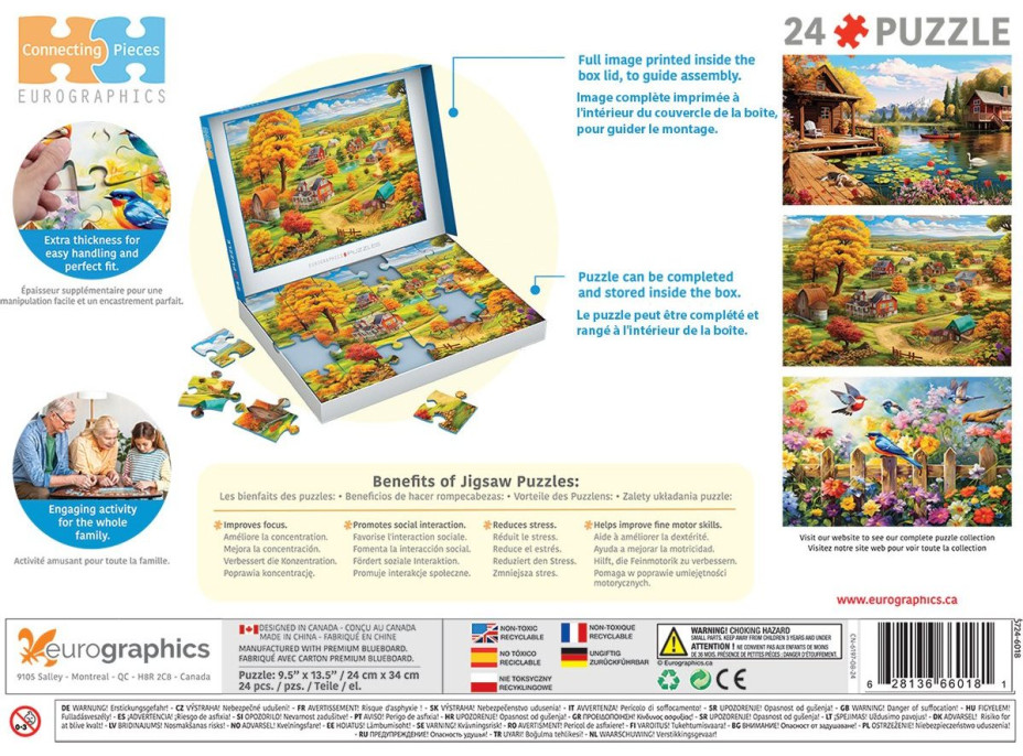 EUROGRAPHICS Puzzle Connecting Pieces: Pokojný život 24 dílků