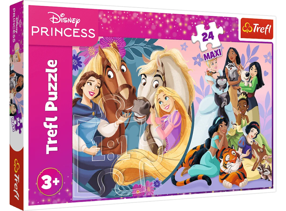 TREFL Puzzle Disney Princezny: Úsměv přátelství MAXI 24 dílků