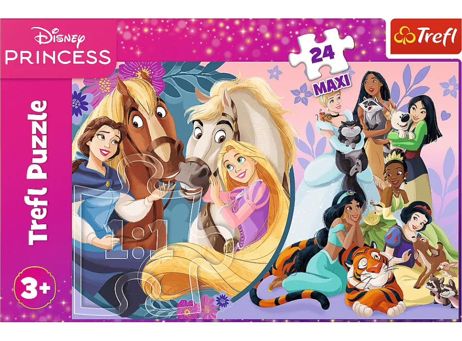 TREFL Puzzle Disney Princezny: Úsměv přátelství MAXI 24 dílků