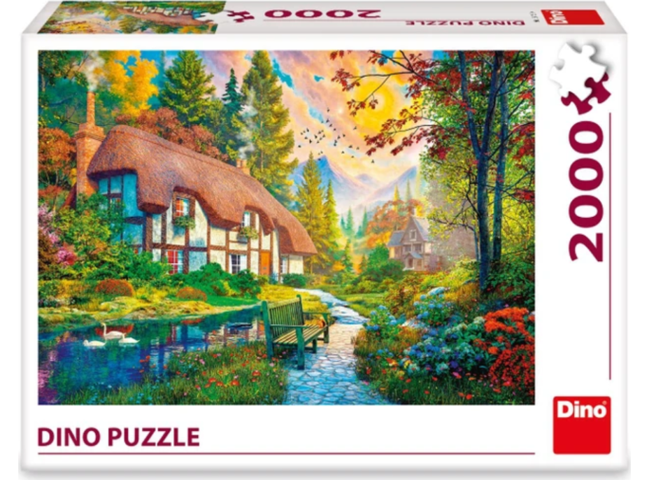 DINO Puzzle Domek u řeky 2000 dílků