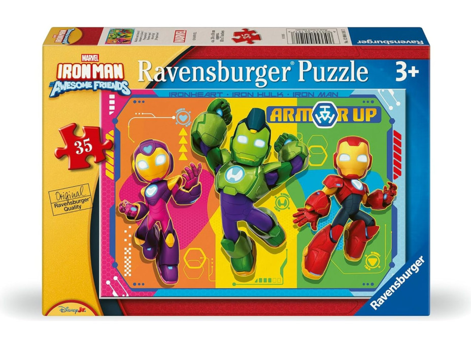 RAVENSBURGER Puzzle Iron Man a jeho úžasní přátelé 35 dílků
