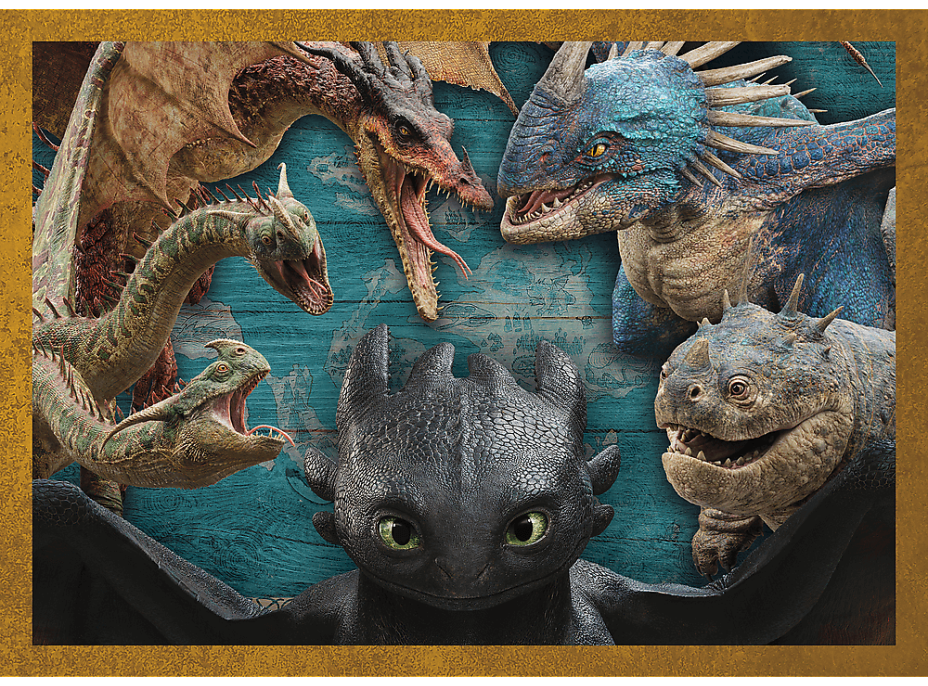 TREFL Puzzle Jak vycvičit draka: Dračí dny 4v1 (35,48,54,70 dílků)