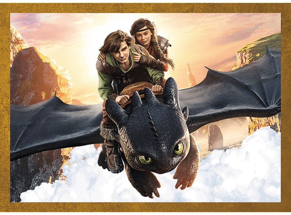 TREFL Puzzle Jak vycvičit draka: Dračí dny 4v1 (35,48,54,70 dílků)