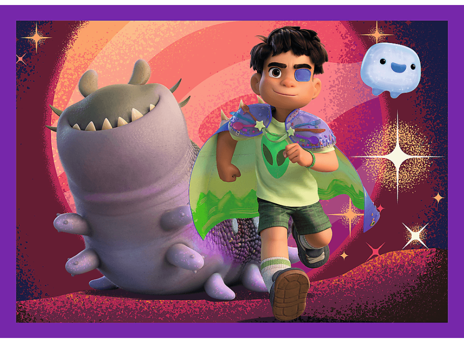 TREFL Puzzle Elio mimozemské mise 4v1 (35,48,54,70 dílků)