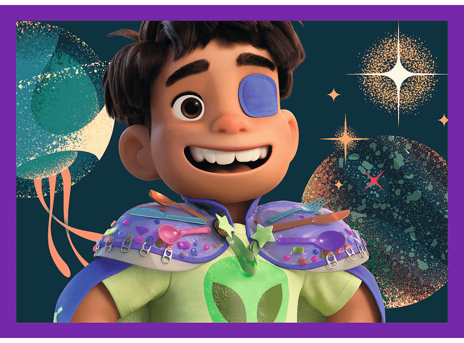 TREFL Puzzle Elio mimozemské mise 4v1 (35,48,54,70 dílků)