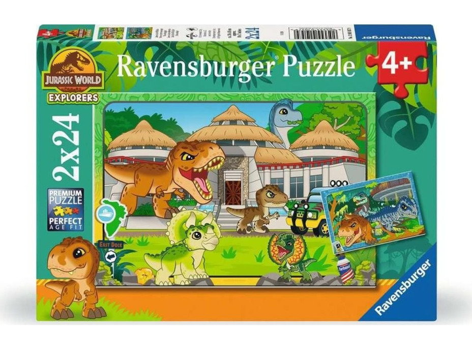 RAVENSBURGER Puzzle Jurassic World 2x24 dílků