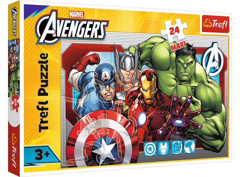 TREFL Puzzle Marvel Avengers: Vždy spravedliví MAXI 24 dílků