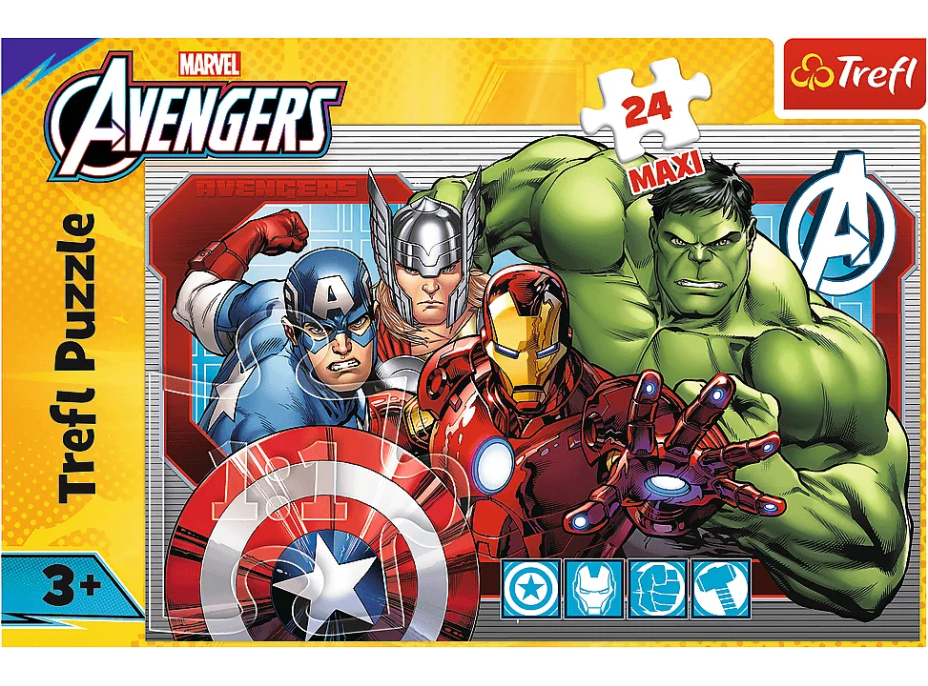 TREFL Puzzle Marvel Avengers: Vždy spravedliví MAXI 24 dílků