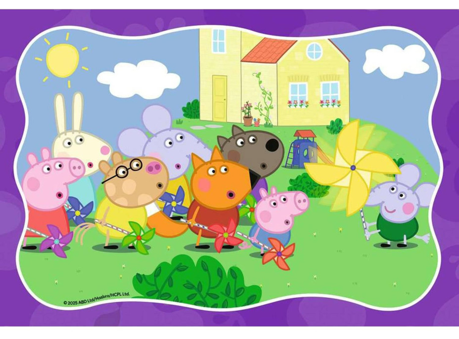 RAVENSBURGER Puzzle Prasátko Peppa 2x24 dílků