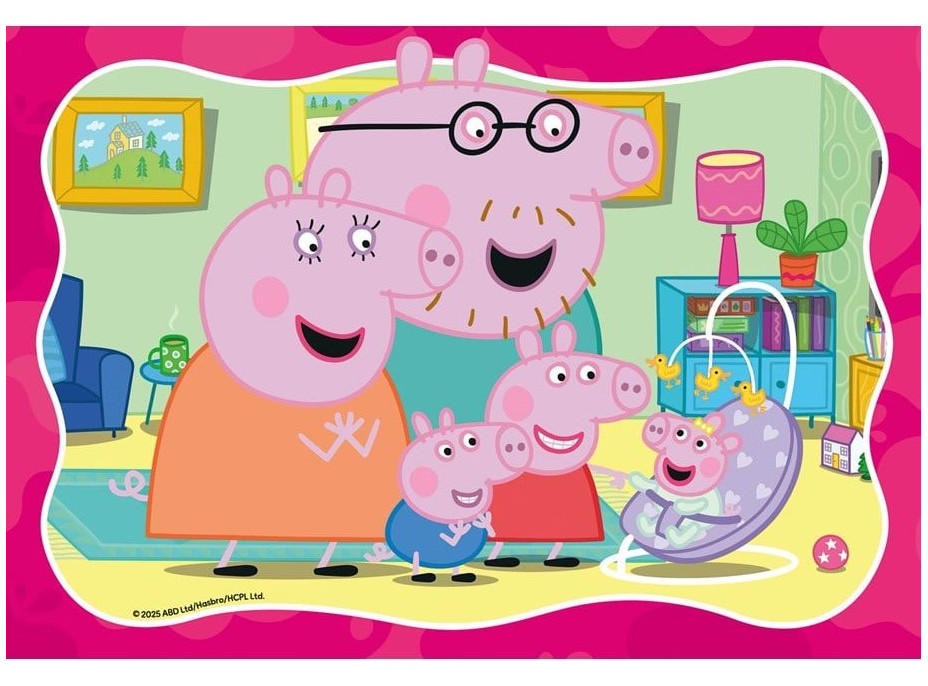 RAVENSBURGER Puzzle Prasátko Peppa 2x24 dílků