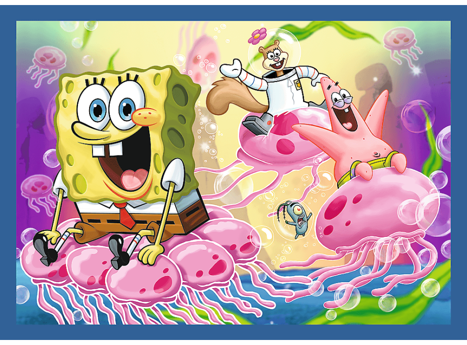 TREFL Puzzle SpongeBobův život 4v1 (35,48,54,70 dílků)