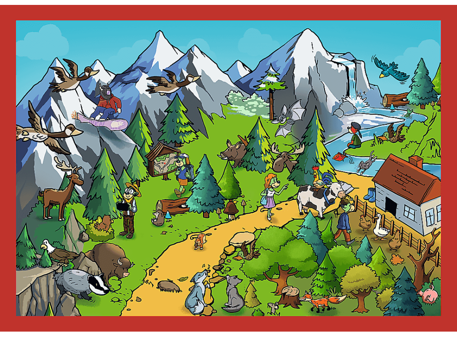 Puzzle Treflíci: Cesty Treflíků 4v1 (35,48,54,70 dílků)