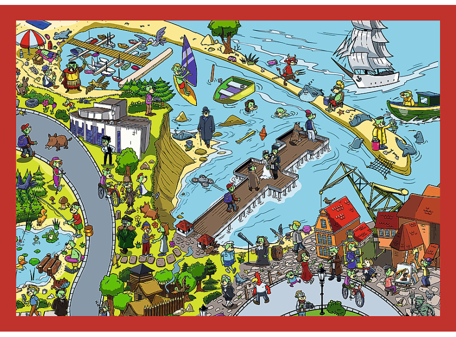 Puzzle Treflíci: Cesty Treflíků 4v1 (35,48,54,70 dílků)