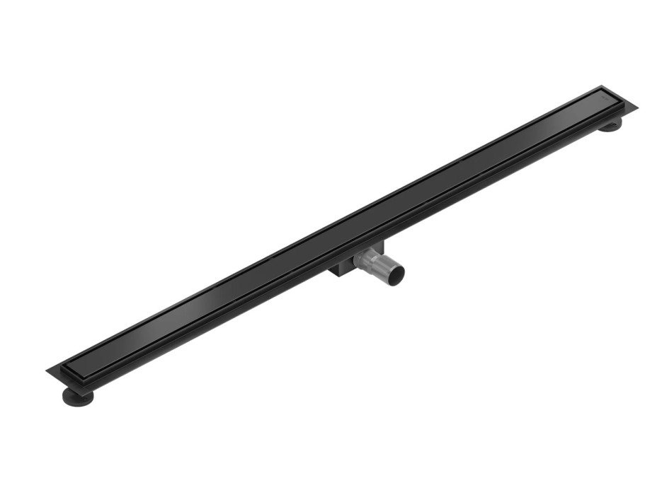 Sprchový žlab MAXMAX Mexen FLAT 2v1 - černý, 1710110 - 110 cm