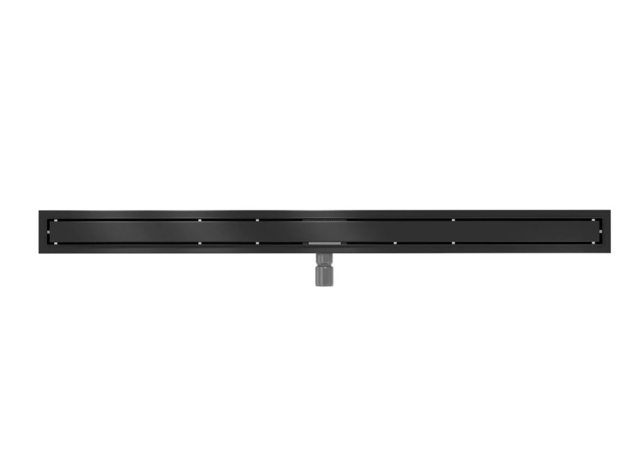 Sprchový žlab MAXMAX Mexen FLAT 2v1 - černý, 1710110 - 110 cm