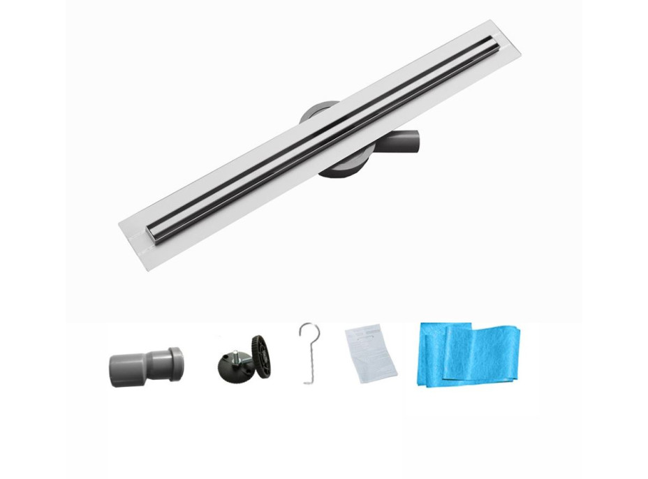 Sprchový žlab MAXMAX Mexen FLAT 360 SLIM, 1041140, 140 cm