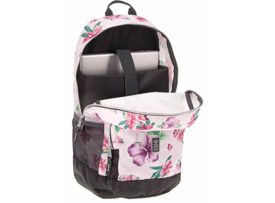 ARS UNA Studentský batoh Flowers AU-14