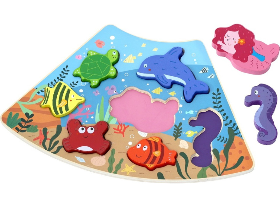 2Kids Toys Dřevěné puzzle Podvodní svět propojitelné
