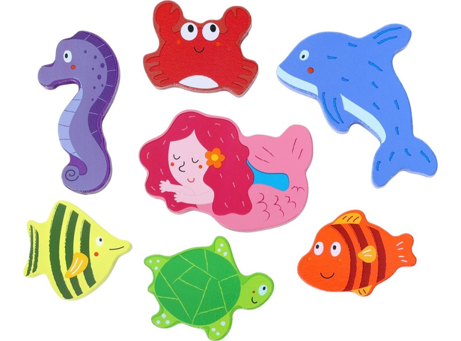 2Kids Toys Dřevěné puzzle Podvodní svět propojitelné