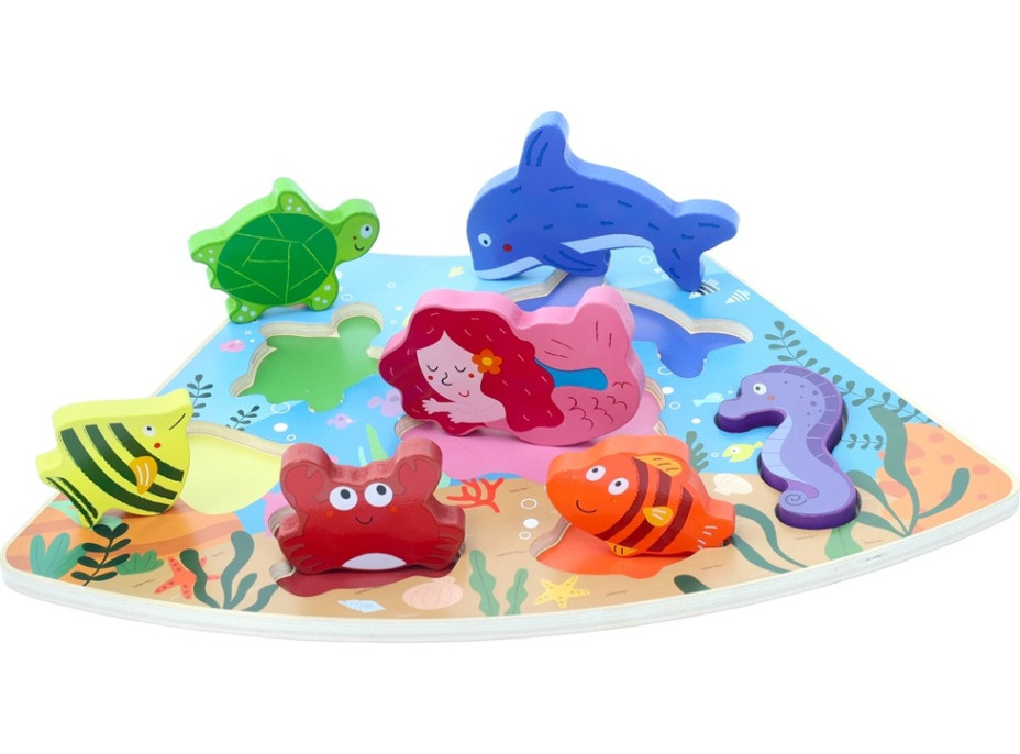 2Kids Toys Dřevěné puzzle Podvodní svět propojitelné