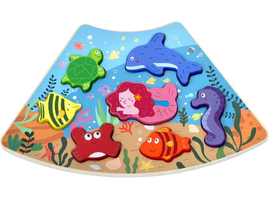 2Kids Toys Dřevěné puzzle Podvodní svět propojitelné