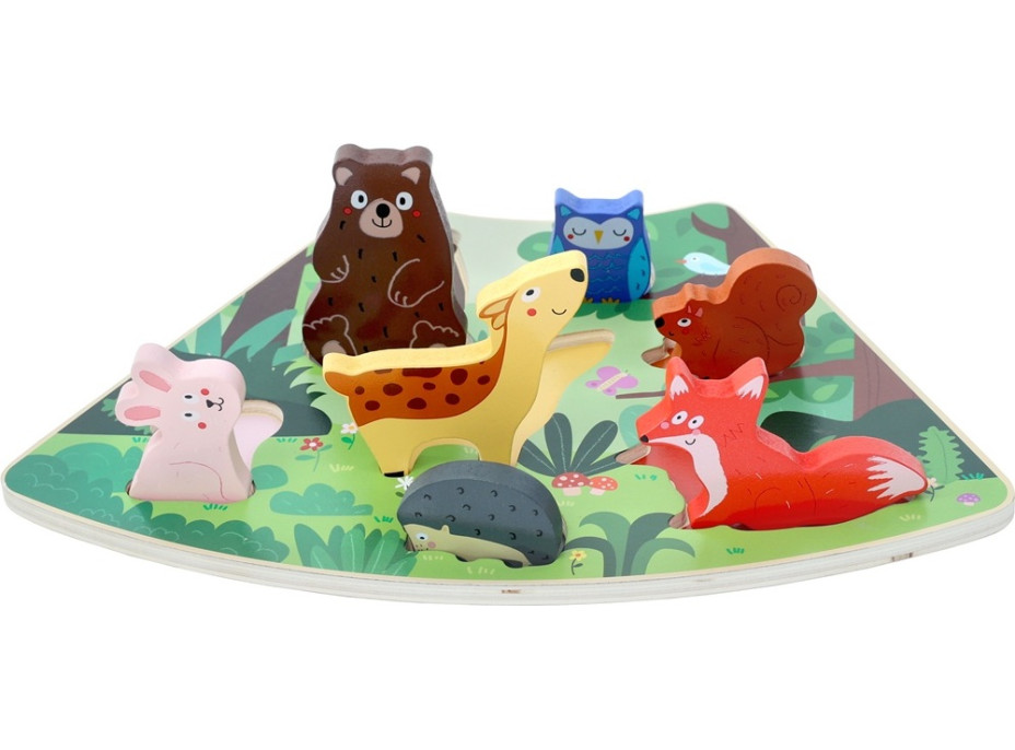 2Kids Toys Dřevěné puzzle Lesní zvířátka propojitelné