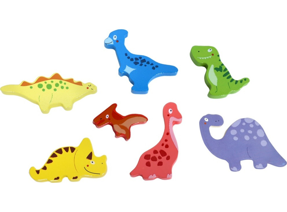 2Kids Toys Dřevěné puzzle Dinosauři propojitelné