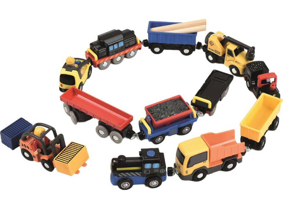 2Kids Toys Sada vozidel k vláčkodráze