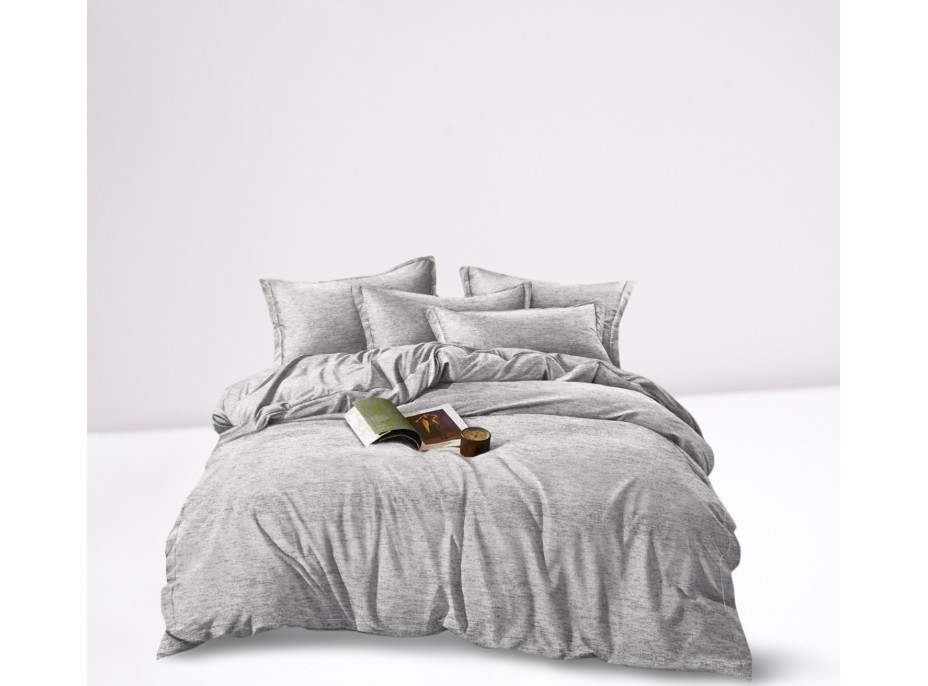 Ložní povlečení z mikrovlákna JERSEY STYLE - 160x200 cm - šedé