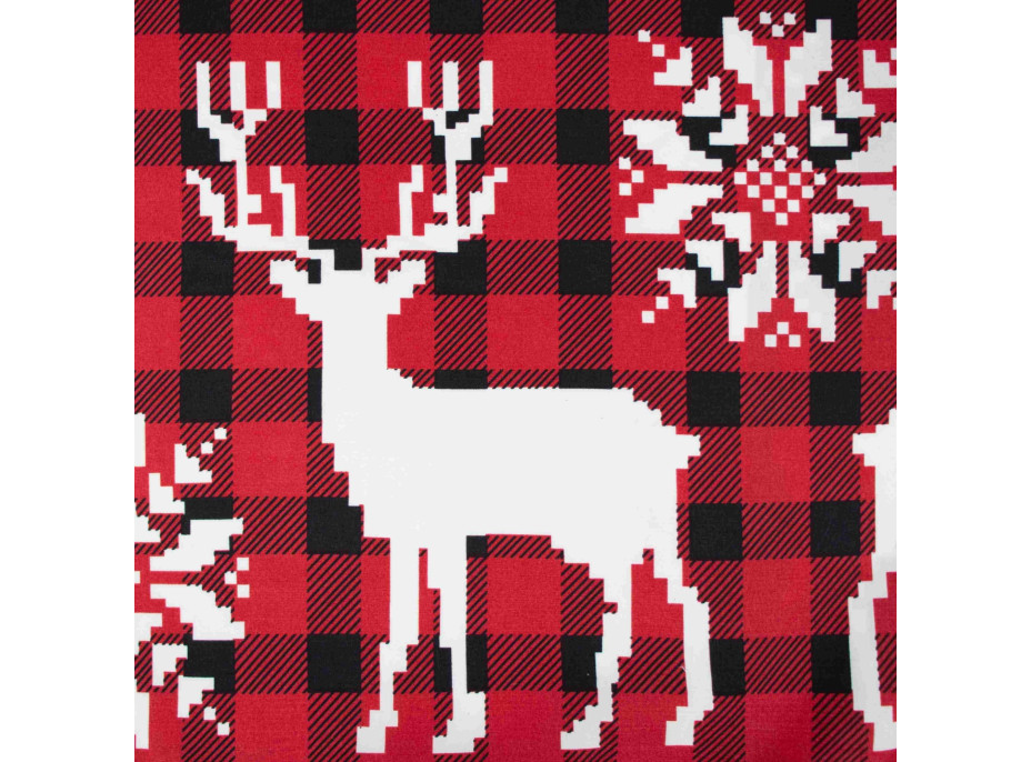 Ložní povlečení z mikrovlákna SCANDI CHRISTMAS - 160x200 cm - červené