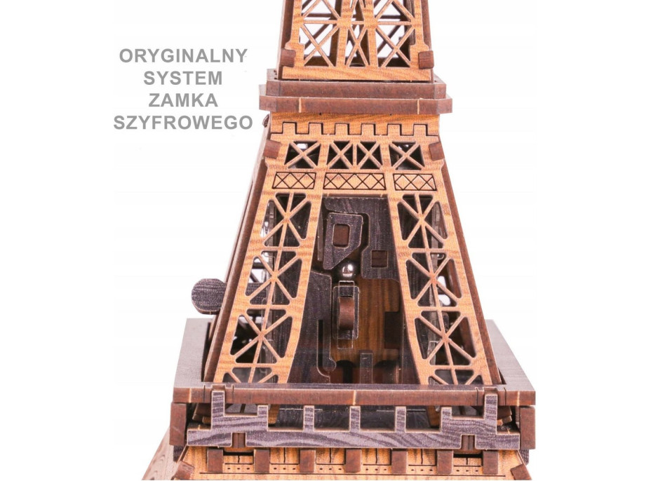 WOODEN CITY 3D dřevěné puzzle Escape puzzle box: Eiffelova věž 202 dílků