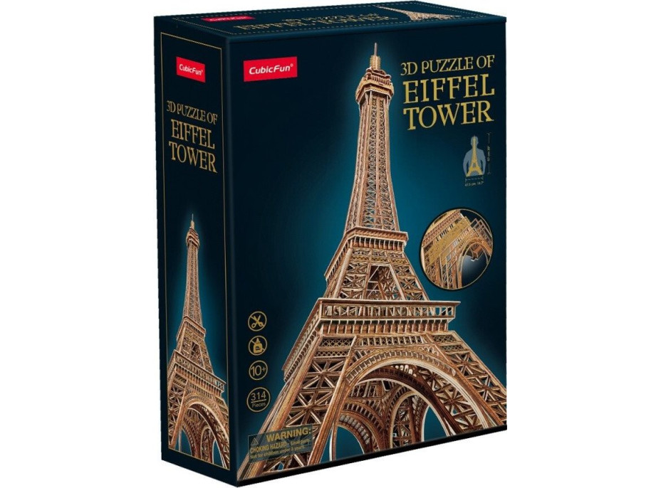 CUBICFUN 3D puzzle Eiffelova věž 314 dílků
