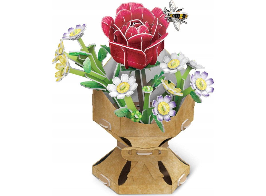 CUBICFUN 3D puzzle Kytice růže 120 dílků