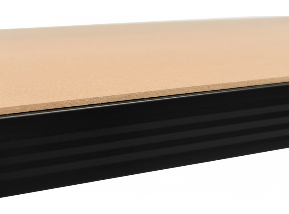 Policový regál - 5 polic - 205x120x45 cm - černý