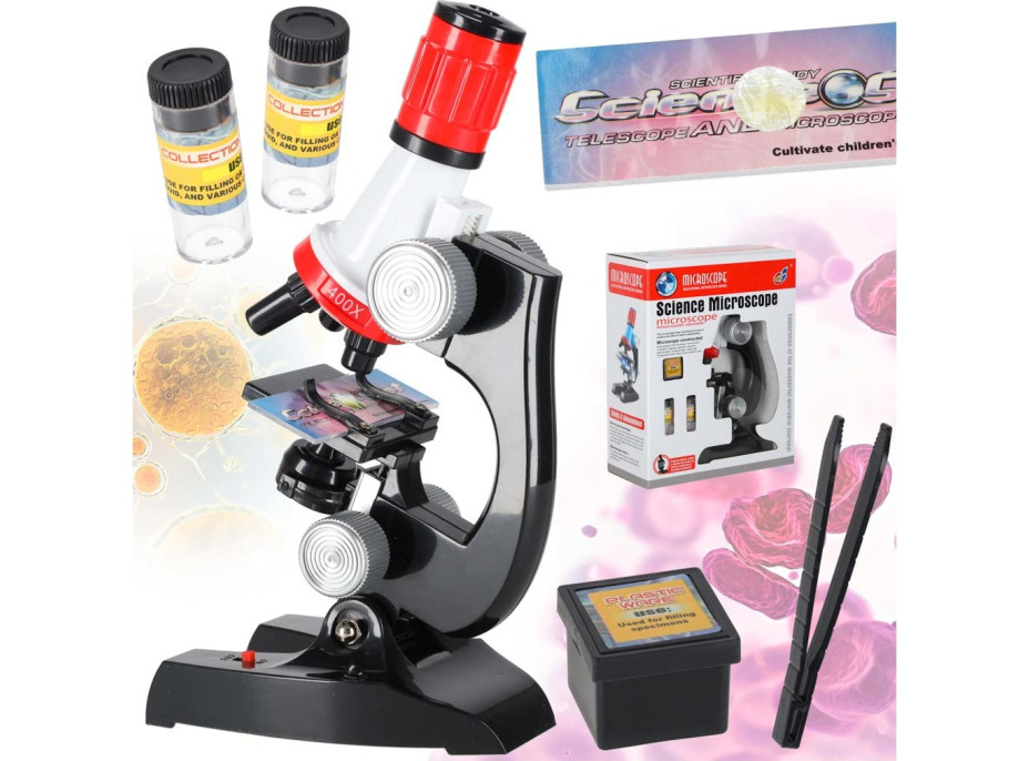 Dětský výukový mikroskop s příslušenstvím