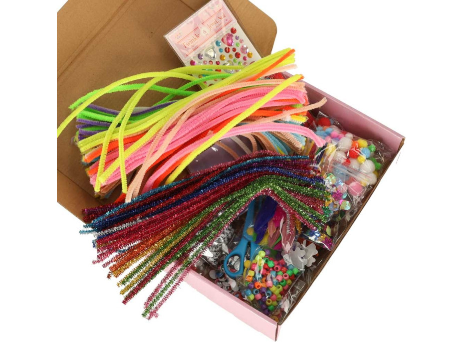 Kreativní výtvarná sada pro dětské ruční práce - 1200 prvků