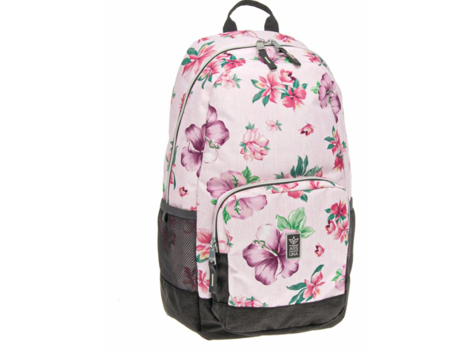ARS UNA Studentský batoh Flowers AU-14