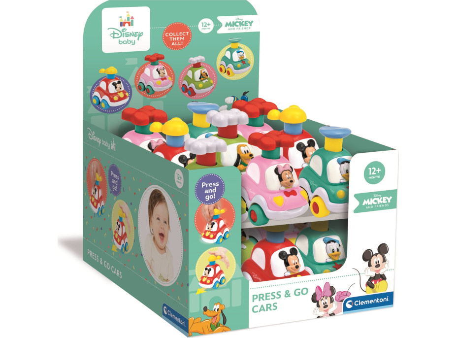 CLEMENTONI BABY Autíčko Press & Go Kačer Donald