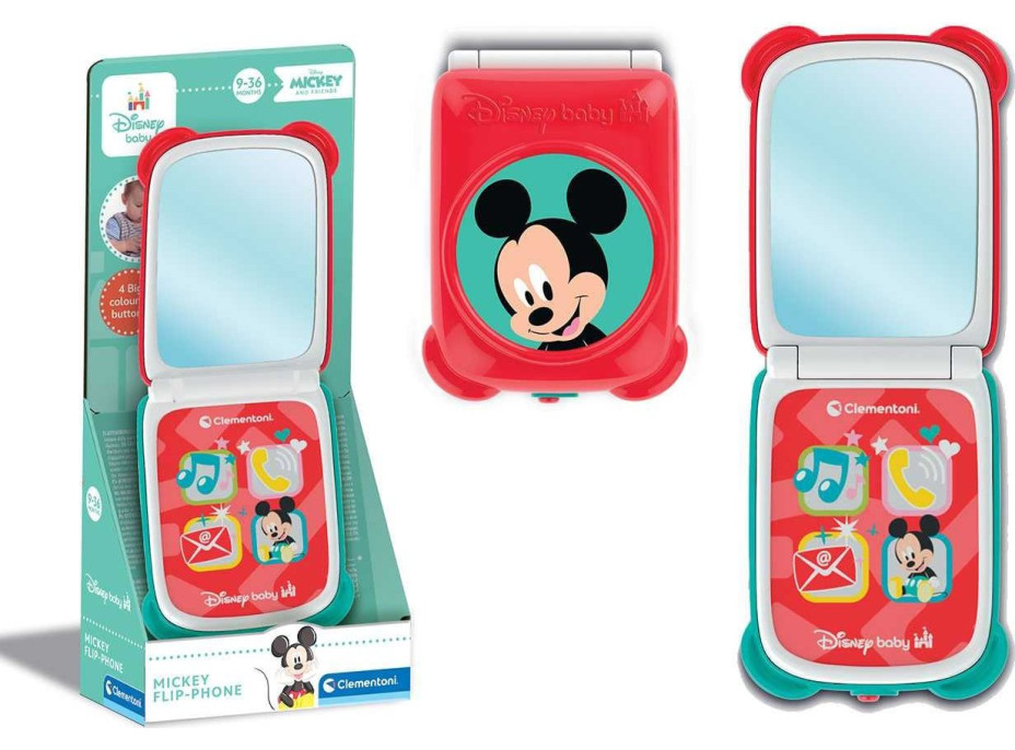 CLEMENTONI BABY Mickeyho skládací Smartphone