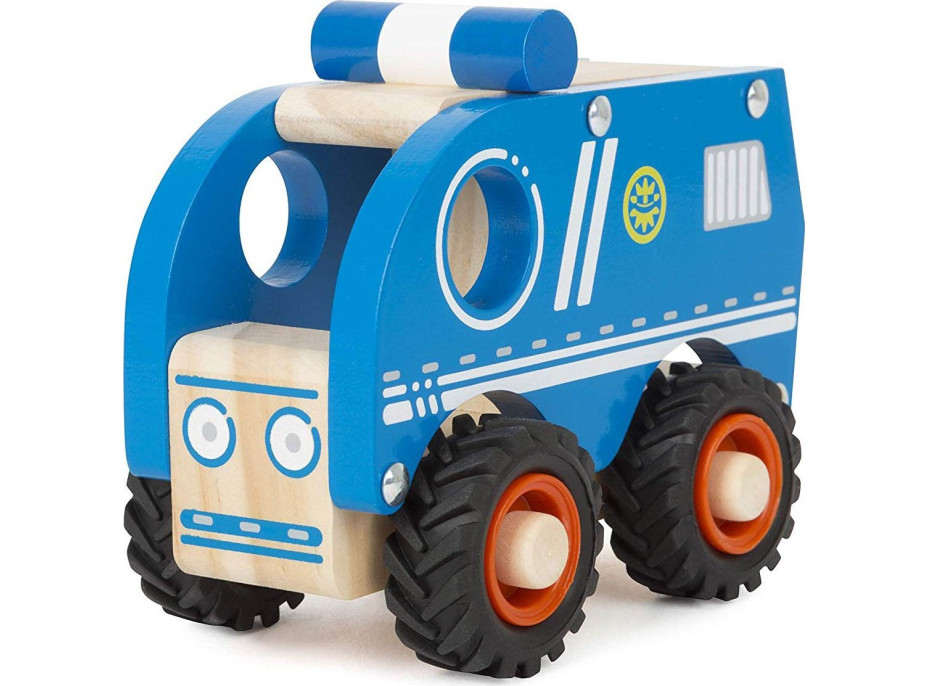 SMALL FOOT Dřevěné autíčko Policie