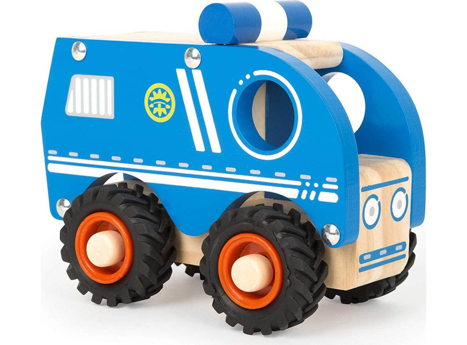 SMALL FOOT Dřevěné autíčko Policie