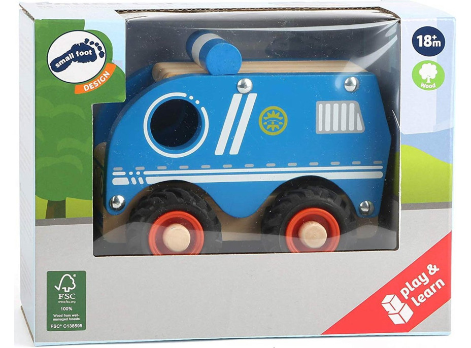 SMALL FOOT Dřevěné autíčko Policie